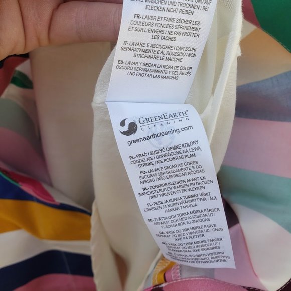 Boden Brooke Blue and Formica Stripe Belted Skirt - Picture 13 of 13